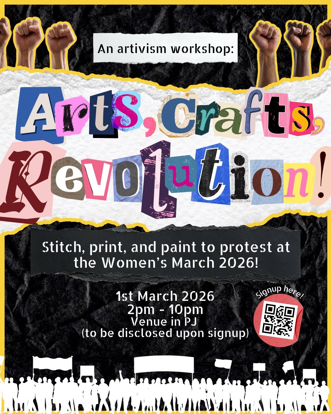 Arts, Crafts & Revolution Activism Workshop